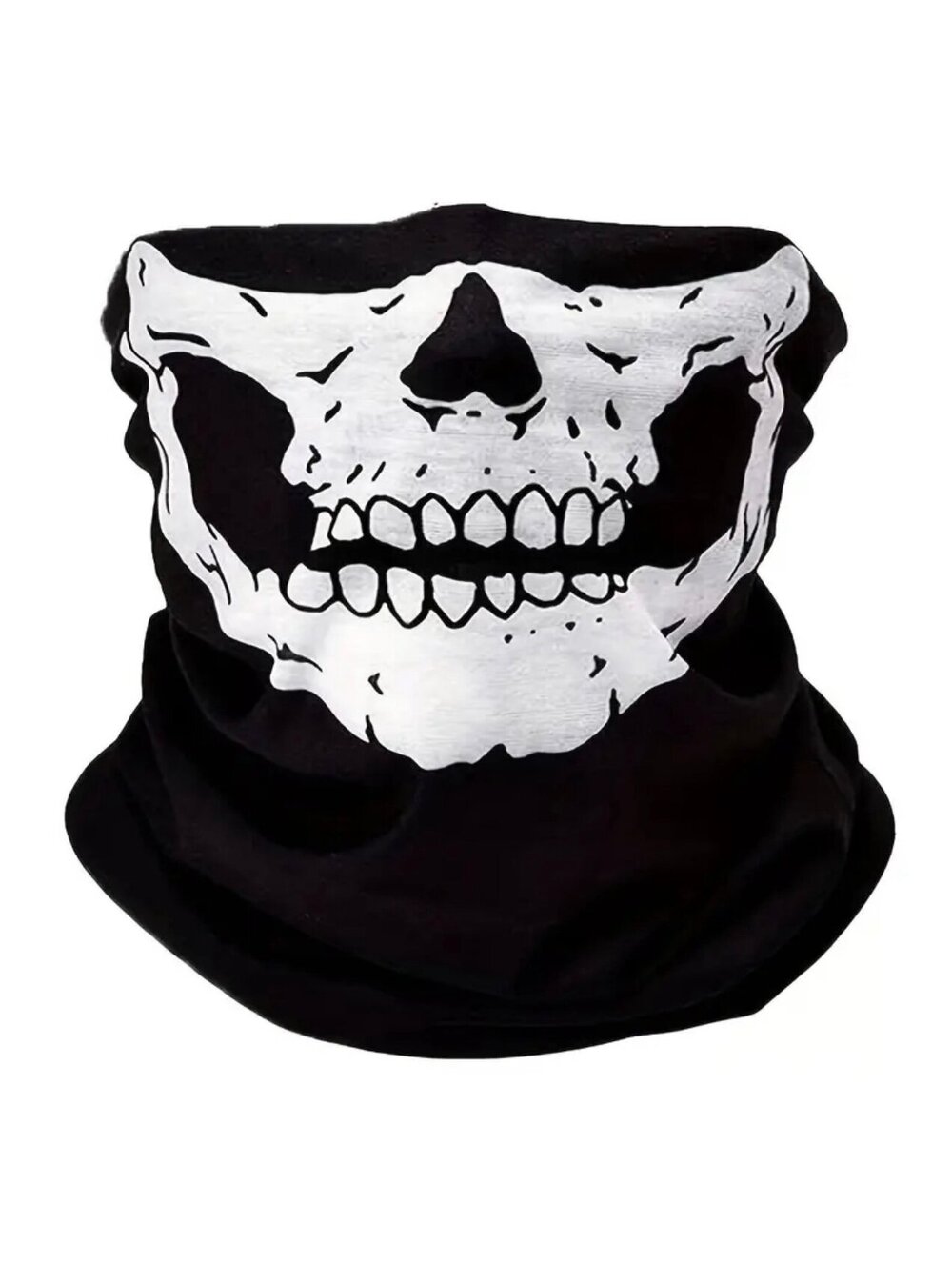 New - Fun ! Skeleton Thermal Winter Face Mask /Balaclava- Hoodie Style - Black